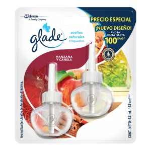 AMBIENT.GLADE 2 REP.ACEITE MANZANA AMBIENTADORES