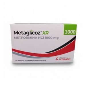METAGLICOZ XR 1000 MG 30 TAB