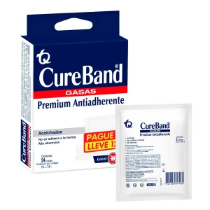 CUREBAND GASA 7.5X7.5CM SOBX2 ES PAG.9 LLEV.12 UND