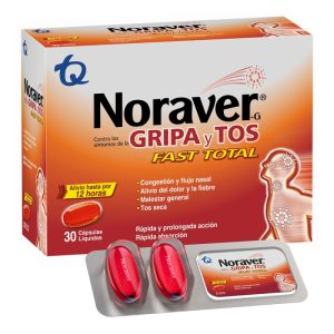 NORAVER GRIPA Y TOS FAST TOTAL 30 CAPS