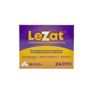 LEZAT 5 MG 10 TABLETAS