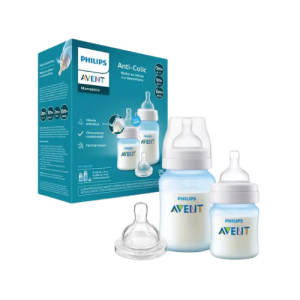 SET BIBERONES 4/9OZ +TETINA AZUL AVENT